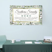 Banderoles Aquarelle rustique du Sud Coton et Botanique (Salon professionnel)