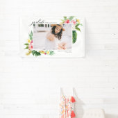 Banderoles Aquarelle Tropical Floral Frame (Insitu)