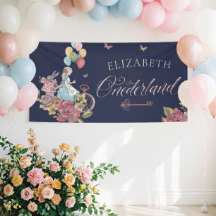 Banderoles Aquarelle Vintage Alice au pays des merveilles Ann