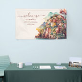 Banderoles Aquarelle Whimsical Mariage de destination italien (Salon professionnel)