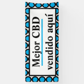 Banderoles Aquí de vendido de Mejor CBD (Vertical)