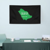 Banderoles Arabie saoudite flag and map (Salon professionnel)