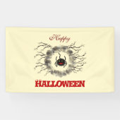Banderoles Araignée d'Halloween (Horizontal)