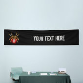 Banderoles Araignée en vapeur noire (Salon professionnel)