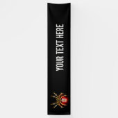 Banderoles Araignée en vapeur noire (Vertical)