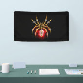 Banderoles Araignée en vapeur noire (Salon professionnel)