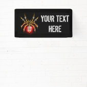 Banderoles Araignée en vapeur noire (Insitu)