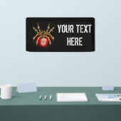 Banderoles Araignée en vapeur noire (Salon professionnel)