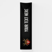 Banderoles Araignée en vapeur noire (Verticale)