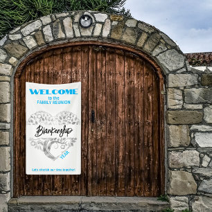 Banderoles Arbre Coeur Reunion Famille Personnalisée Arbre Ar