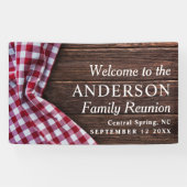 Banderoles Arbre de fête de famille moderne rustique pour piq (Horizontal)