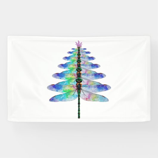 Banderoles Arbre de Noël dragonfly (Horizontal)
