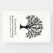 Banderoles Arbre de vie Bereavity Sympathy Funeral Memorial (Horizontal)