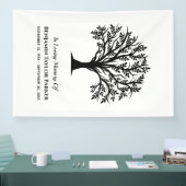 Banderoles Arbre de vie Bereavity Sympathy Funeral Memorial (Salon professionnel)