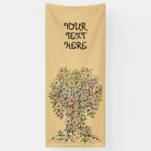 Banderoles Arbre De Vie - Spirales Fruits Feuille 1