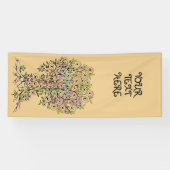 Banderoles Arbre De Vie - Spirales Fruits Feuille 1 (Horizontal)