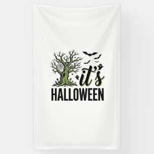 Banderoles Arbre d'Halloween C'est Halloween Vintage Épouvant