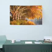 Banderoles Arbres d'automne sur un lac (Salon professionnel)
