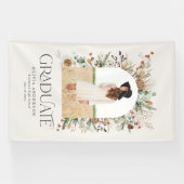 Banderoles Arc de classe 1 photo terracotta botanique moderne (Horizontal)