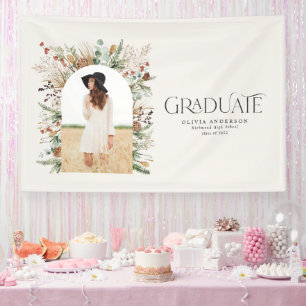 Banderoles Arc de classe 1 photo terracotta botanique moderne