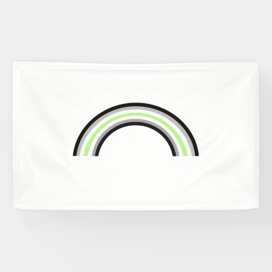 Banderoles Arc-en-ciel agender (Horizontal)