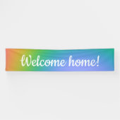 Banderoles Arc en ciel "Bienvenue à la maison" (Horizontal)