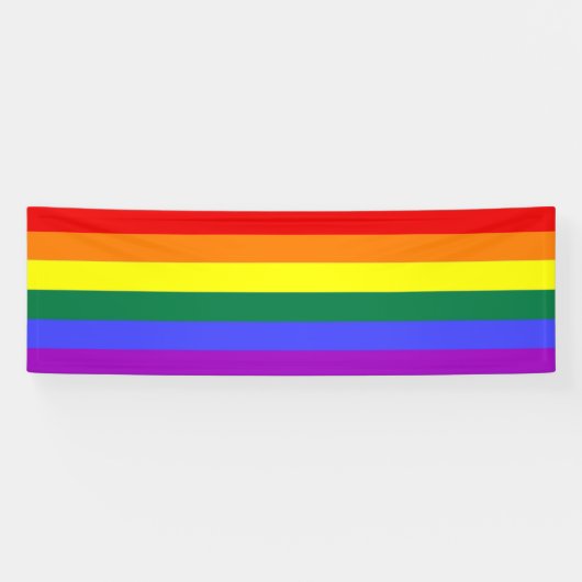 Banderoles Arc-en-ciel gay pride (Horizontal)