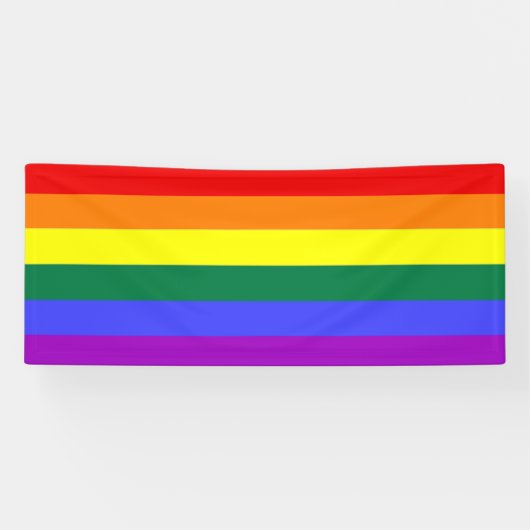 Banderoles Arc-en-ciel gay pride (Horizontal)