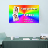 Banderoles Arc-en-ciel lumineux multicolore coloré (Salon professionnel)