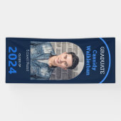 Banderoles Arch Blue Photo Graduation (Horizontal)