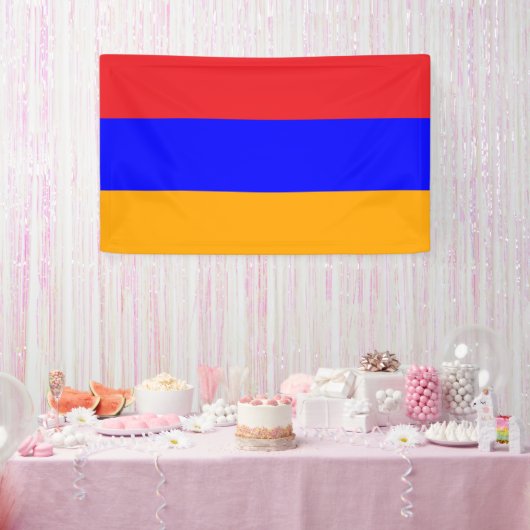 Banderoles Armenian Flag Celebration Party Event Décor Banner (Fête)