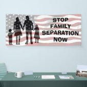 Banderoles ARRÊTEZ signe d'immigration d'atout de SÉPARATION (Salon professionnel)