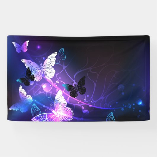 Banderoles Arrière - plan aux papillons de nuit (Horizontal)