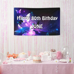 Banderoles Arrière - plan avec papillons de nuit