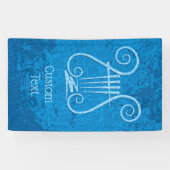 Banderoles Arrière - plan Blue Lyre (Horizontal)