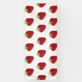 Banderoles Arrière - plan de fraises sans joint (Vertical)