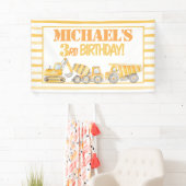 Banderoles Arrière-plan de la partie Camion de construction (En situation)