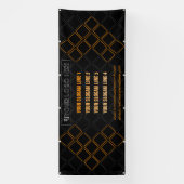 Banderoles Arrière-plan de l'exposition Hexagonal Triangle Me (Verticale)