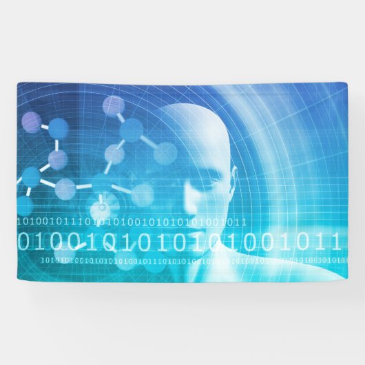 Banderoles Arrière - plan de molécule comme concept d'abrégé (Horizontal)