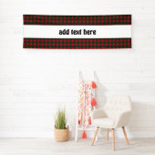 Banderoles Arrière - plan De Tissu Rouge Et Vert Plaid (En situation)