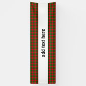 Banderoles Arrière - plan De Tissu Rouge Et Vert Plaid (Vertical)