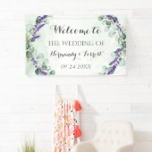 Banderoles Arrière-plan du Mariage d'or Lavender Eucalyptus R (En situation)