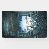 Banderoles Arrière - plan foncé de cimetière (Horizontal)