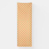 Banderoles arrière - plan orange et blanc avec petits carrés (Verticale)