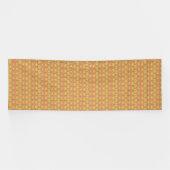 Banderoles arrière - plan orange et jaune avec motif (Horizontal)