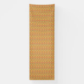 Banderoles arrière - plan orange et jaune avec motif (Verticale)