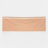 Banderoles arrière - plan rayé orange et blanc avec petit (Horizontal)