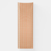 Banderoles arrière - plan rayé orange et blanc avec petit (Verticale)