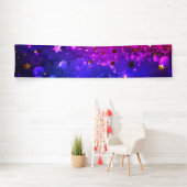 Banderoles Arrière - plan rose brillant (En situation)