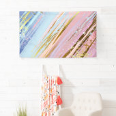 Banderoles Arrière - plan rose texturé (En situation)